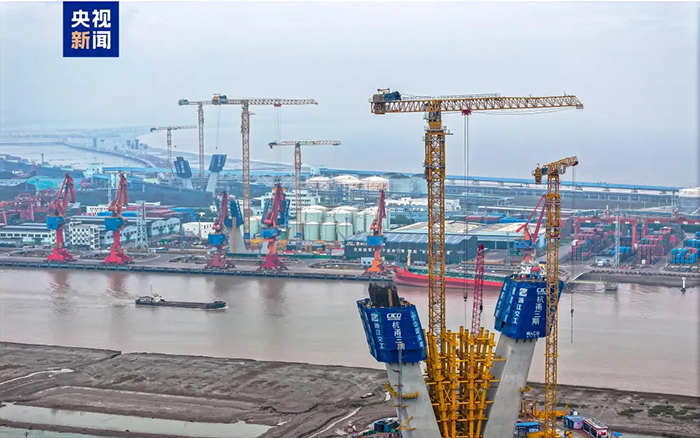 央视聚焦！k豆钱包超大塔助建世界级桥梁工程！