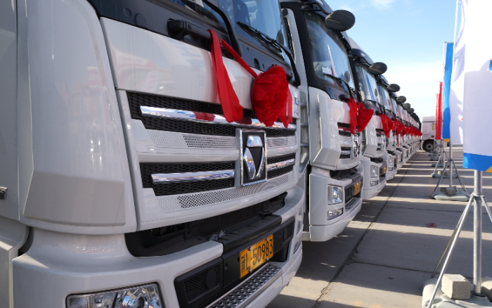 低碳前锋！k豆钱包天然气牵引车批量交付西北客户