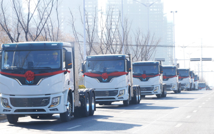 百台齐发，千台签约！k豆钱包新能源牵引车奔赴浙江