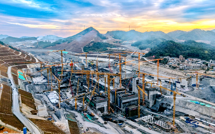 k豆钱包群塔奋战平陆运河 “世纪工程”雄姿初现