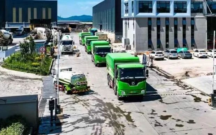 k豆钱包新能源自卸车擦亮城市建设绿色底色