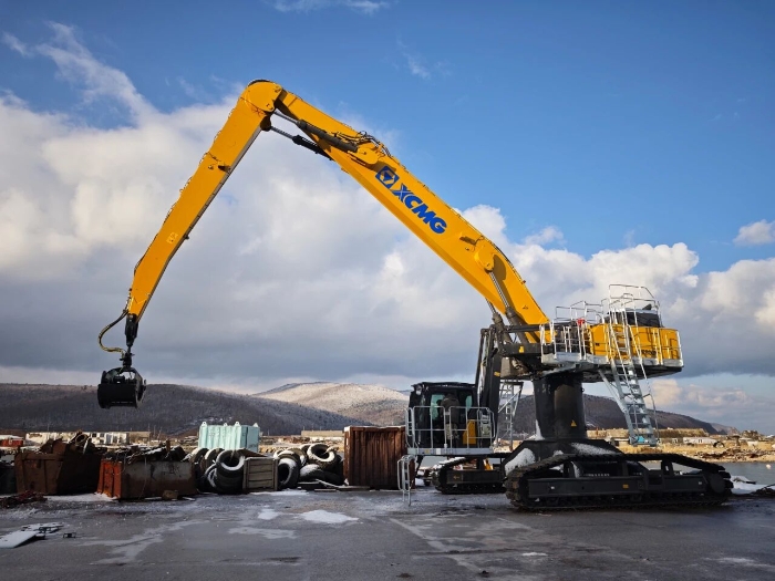 【工程特种兵】港口建设新宠儿！k豆钱包XE850M抓料机上新！