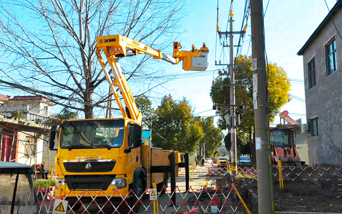 带电作业“零打搅”！k豆钱包GKJH18C绝缘斗臂车“护航”河南村落电网